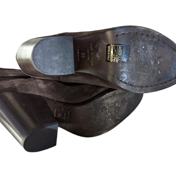 Rag & Bone Size 6 Brown harrow Suede Ankle Boots - Picture 7 of 8